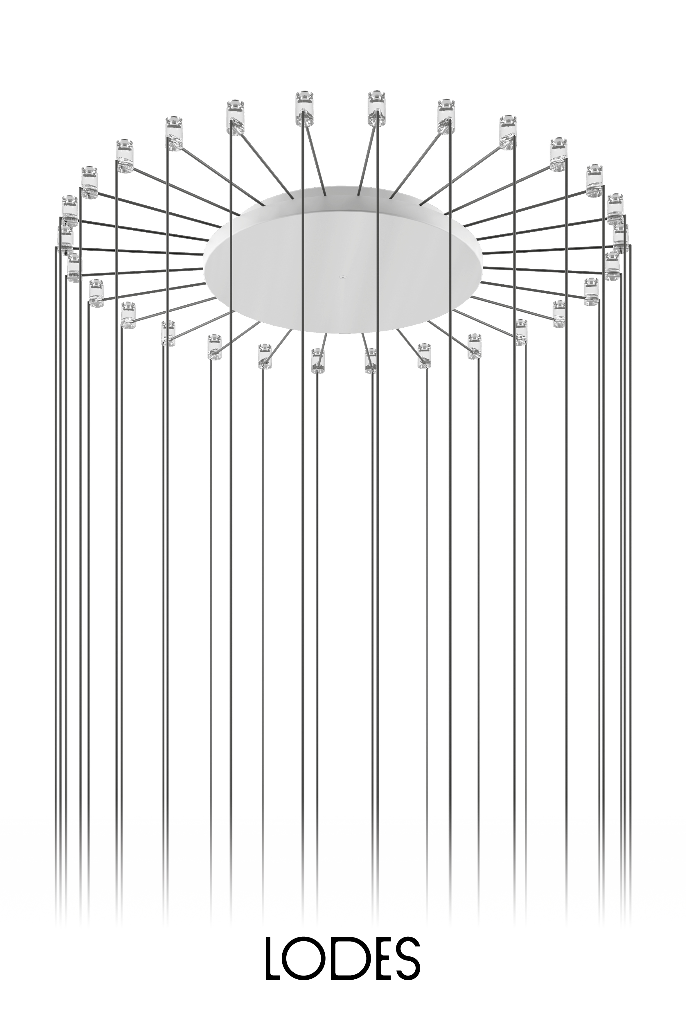 Levně Lodes Montura pro 28 svítidel LODES, RADIAL systém, ⌀ 36 cm Barva: Matná bílá