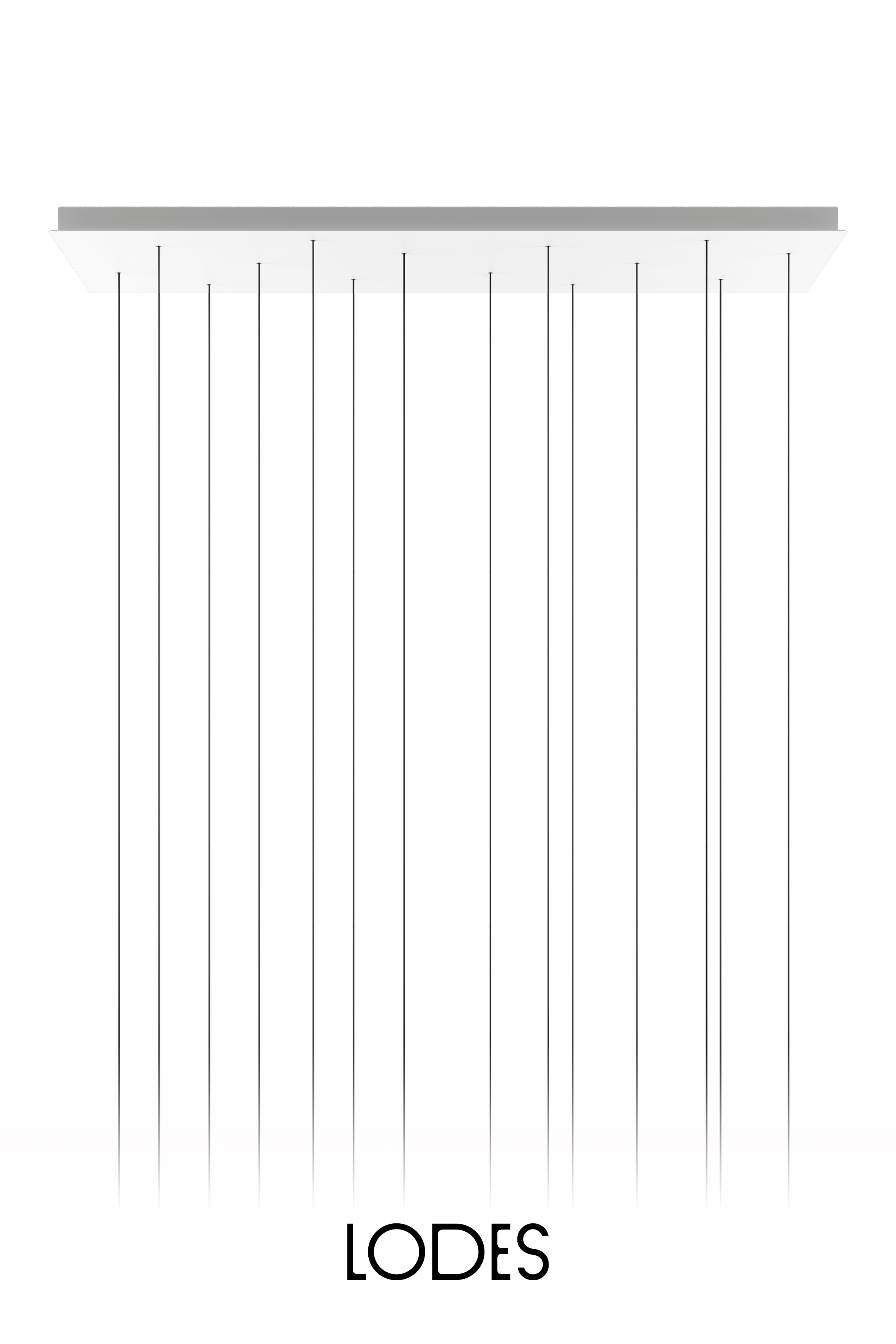Levně Lodes Hranatá montura pro 14 svítidel LODES, d: 140 cm Barva: Matná bílá