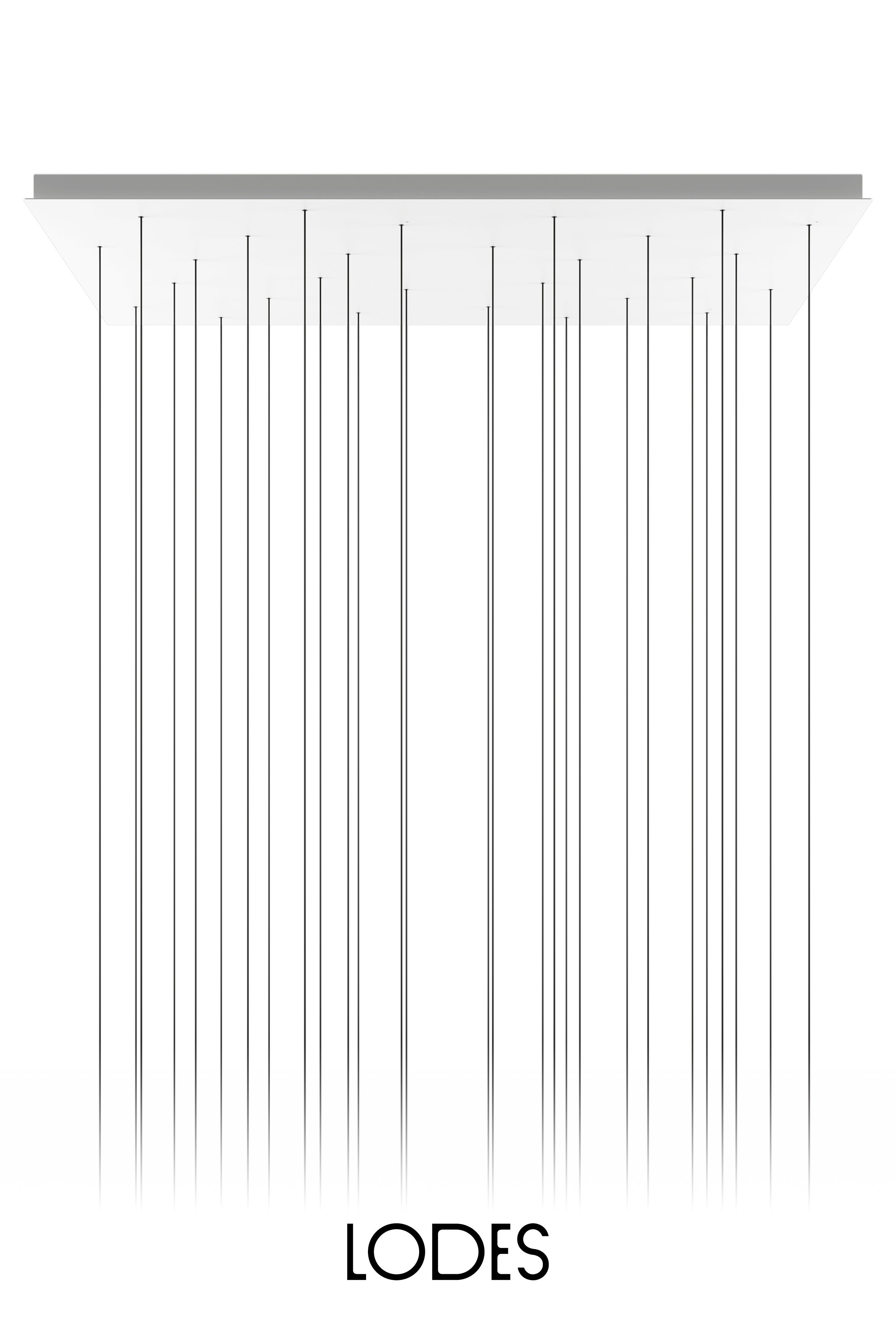 Levně Lodes Hranatá montura pro 28 svítidel LODES, d: 140 cm Barva: Matná bílá