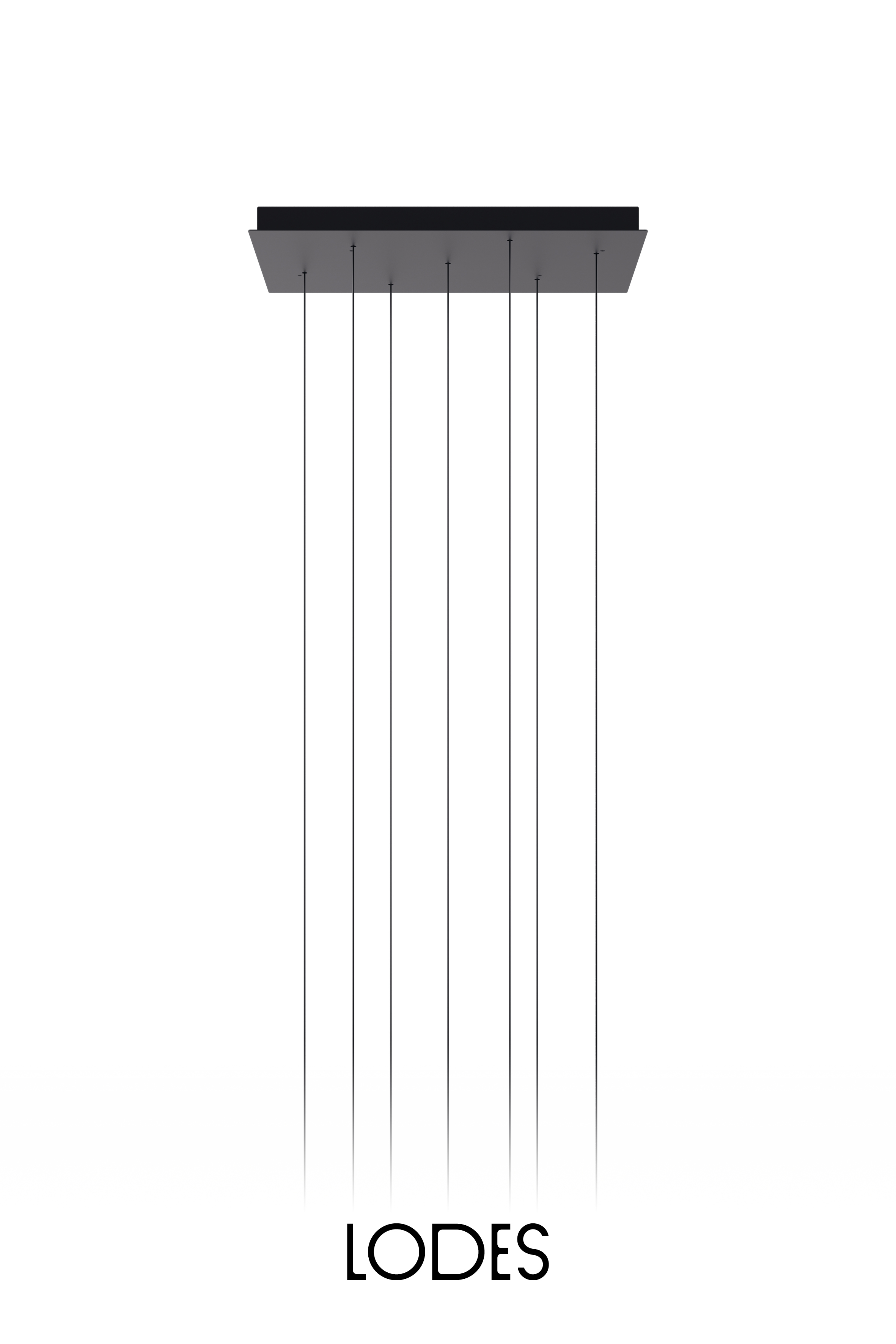 Levně Lodes Hranatá montura pro 7 svítidel LODES, d: 70 cm Barva: Matná bílá