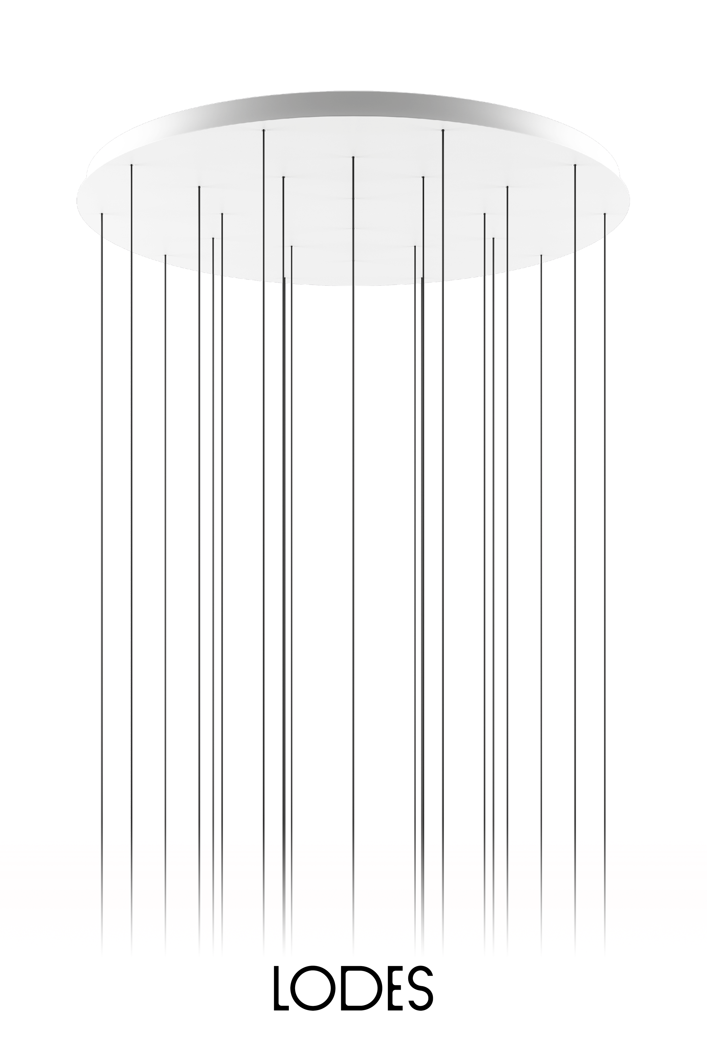 Levně Lodes Kulatá montura pro 24 svítidel LODES, ⌀ 100 cm Barva: Matná bílá
