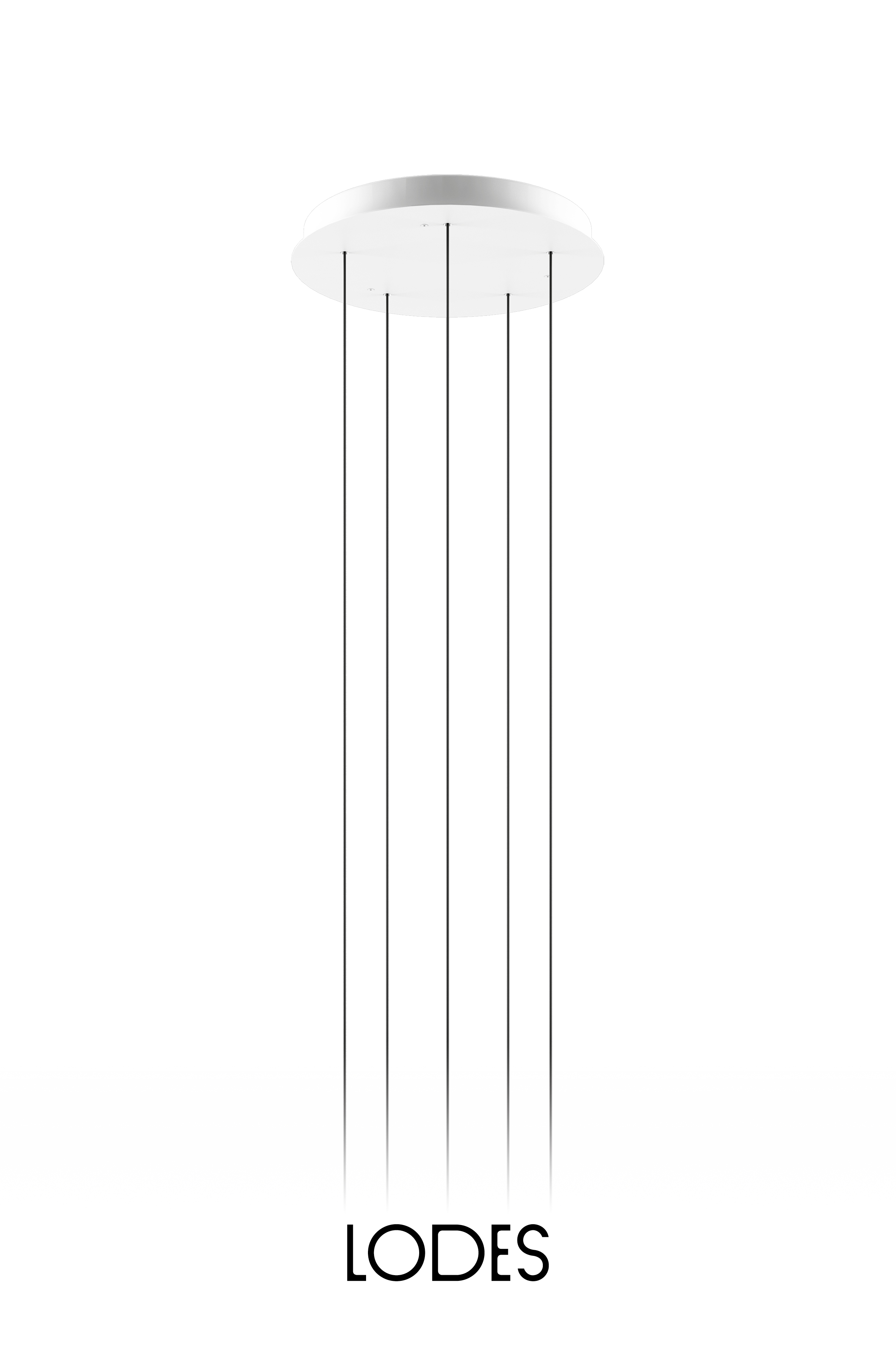 Levně Lodes Kulatá montura pro 5 svítidel LODES, ⌀ 38 cm Barva: Matná bílá