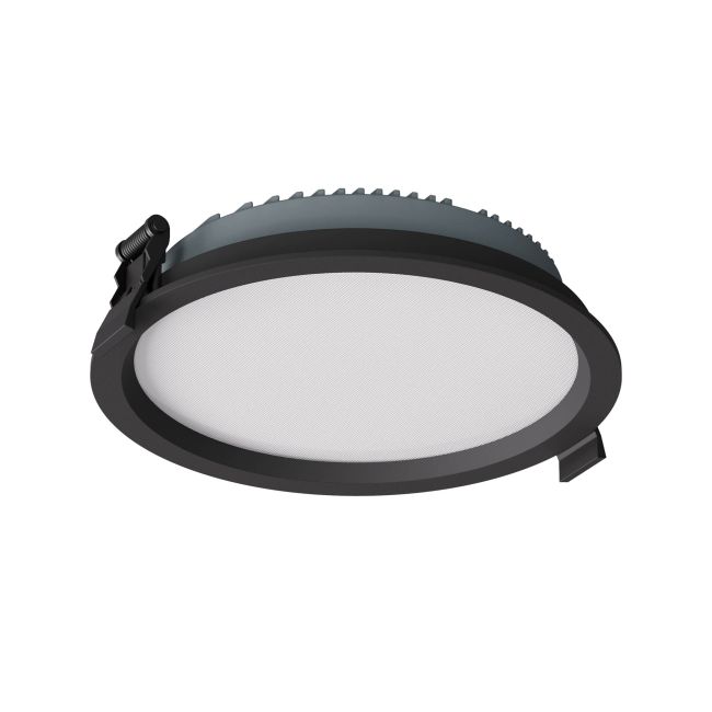 Levně Zápustné LED svítidlo ARA, IP44, ø17cm Barva: Černá