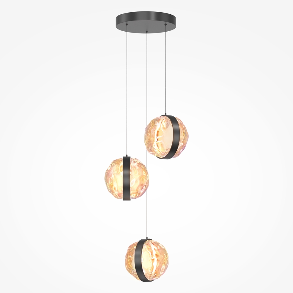 Maytoni LED luxusní závěsné svítidlo MISTERIO, v. 323 cm, 2700K,3x15W