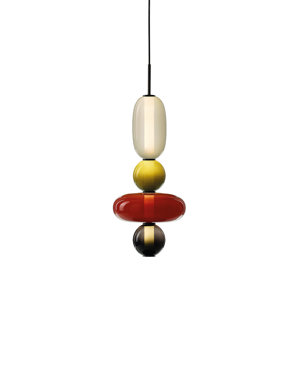 Bomma Luxusní LED závěsné svítidlo Pebbles Small bez baldachýnu Konfigurace: Konfigurace 9