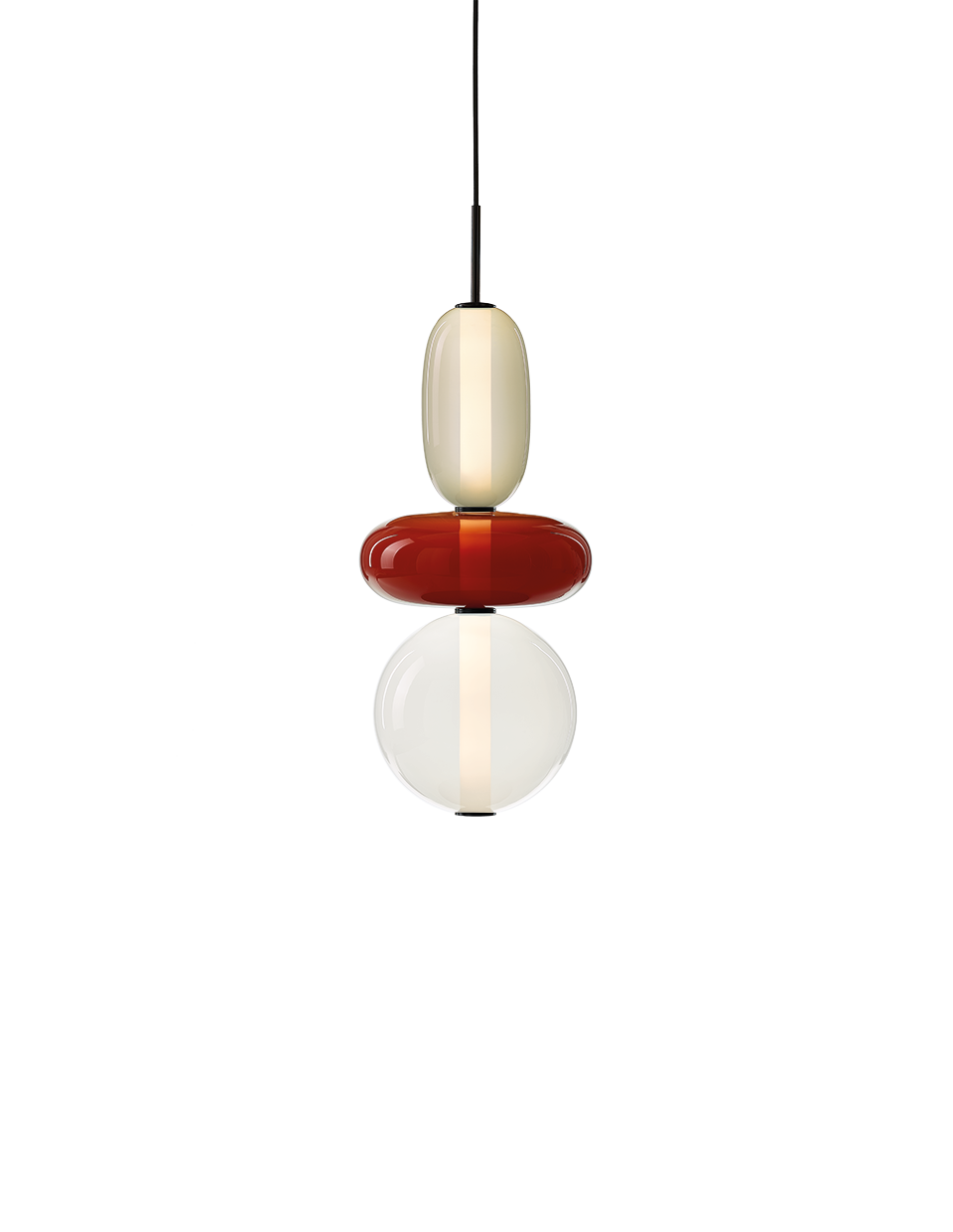 Bomma Luxusní LED závěsné svítidlo Pebbles Small bez baldachýnu Konfigurace: Konfigurace 7