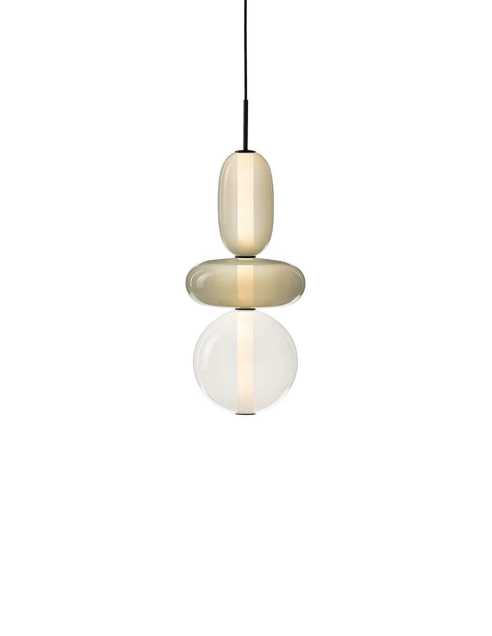 Bomma Luxusní LED závěsné svítidlo Pebbles Small bez baldachýnu Konfigurace: Konfigurace 6