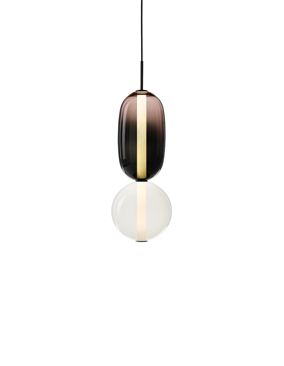 Bomma Luxusní LED závěsné svítidlo Pebbles Small bez baldachýnu Konfigurace: Konfigurace 5