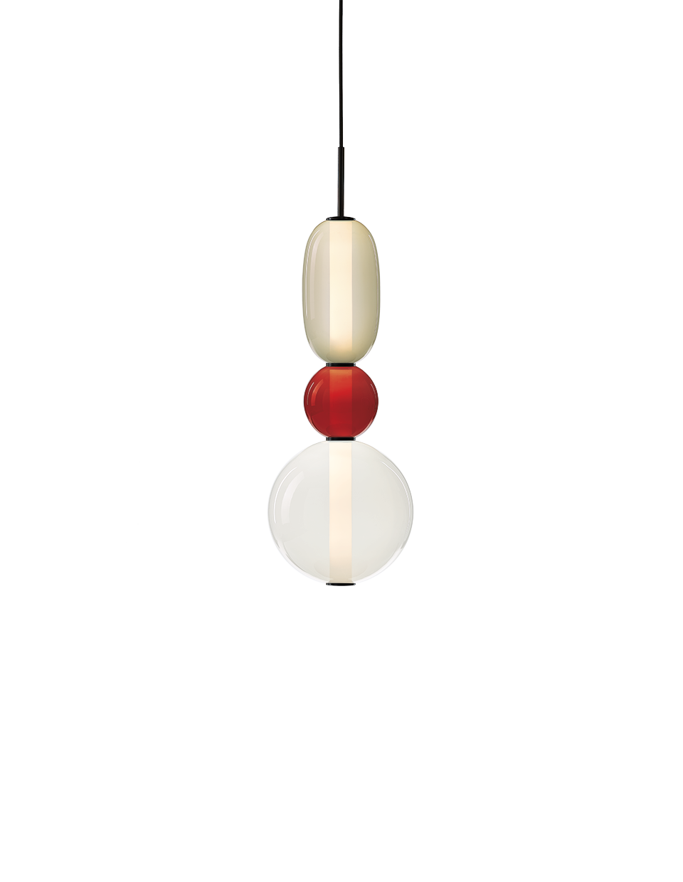 Bomma Luxusní LED závěsné svítidlo Pebbles Small bez baldachýnu Konfigurace: Konfigurace 4