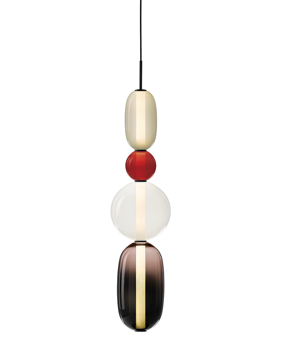 Bomma Luxusní LED závěsné svítidlo Pebbles Large bez baldachýnu Konfigurace: Konfigurace 7