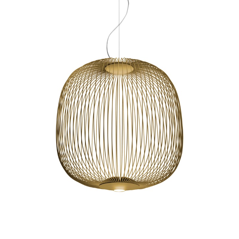 Levně Designové závěsné svítidlo Foscarini Spokes 2 midi, 38W Barva: Bílá, Varianta zdroje: LED