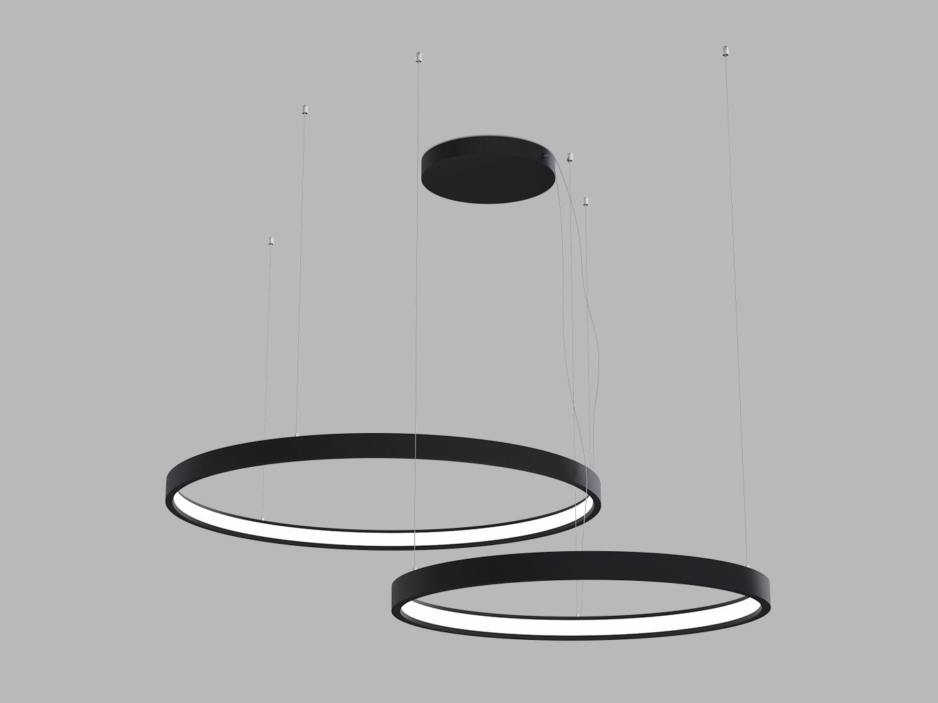 Led2 Závěsné LED svítidlo CIRO SET 2 P-Z, 100W Barva: Černá, Stmívání, řízení: 3000/4000K CASAMBI TW