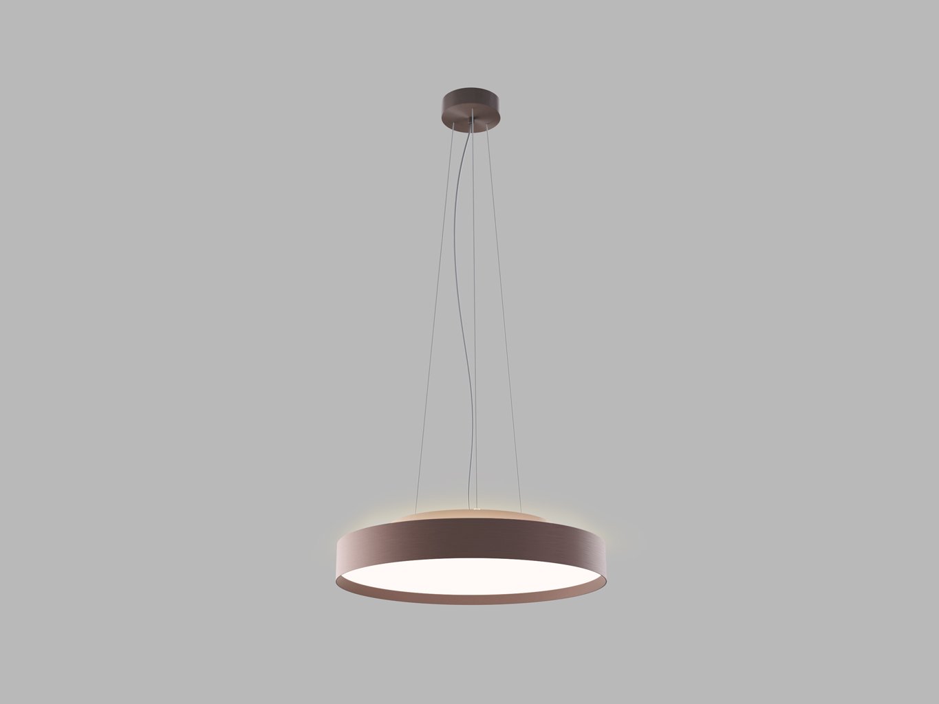 Led2 Závěsné LED svítidlo TORO 40 P/N-Z, 32+8W Barva: Hnědá, Stmívání, řízení: 3000/4000K ON/OFF