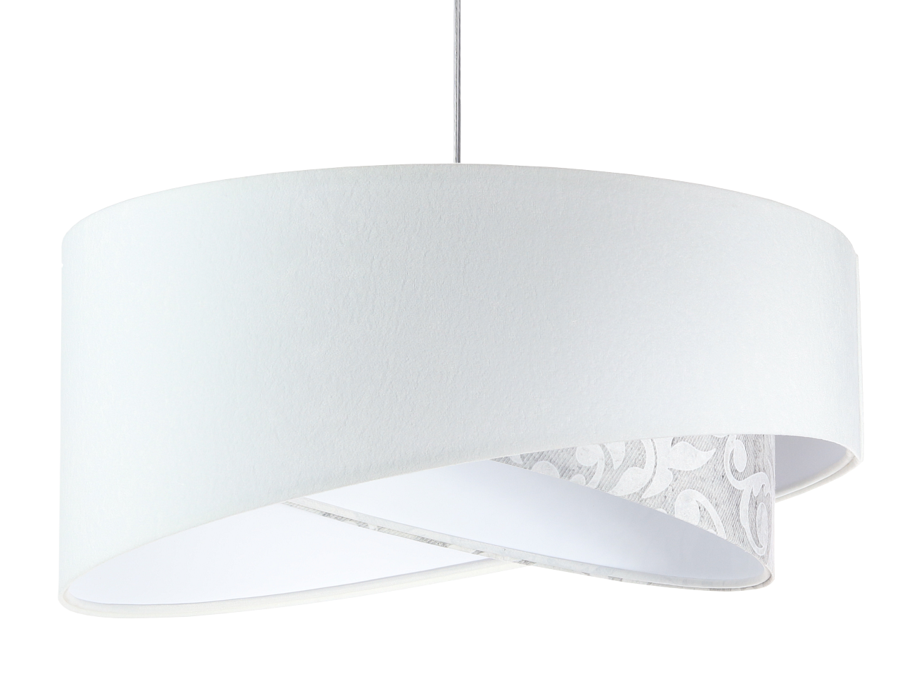 BPS koncept Závěsné svítidlo GALAXY bílé květy , 1xE27, ø 50 cm Barva: Bílá