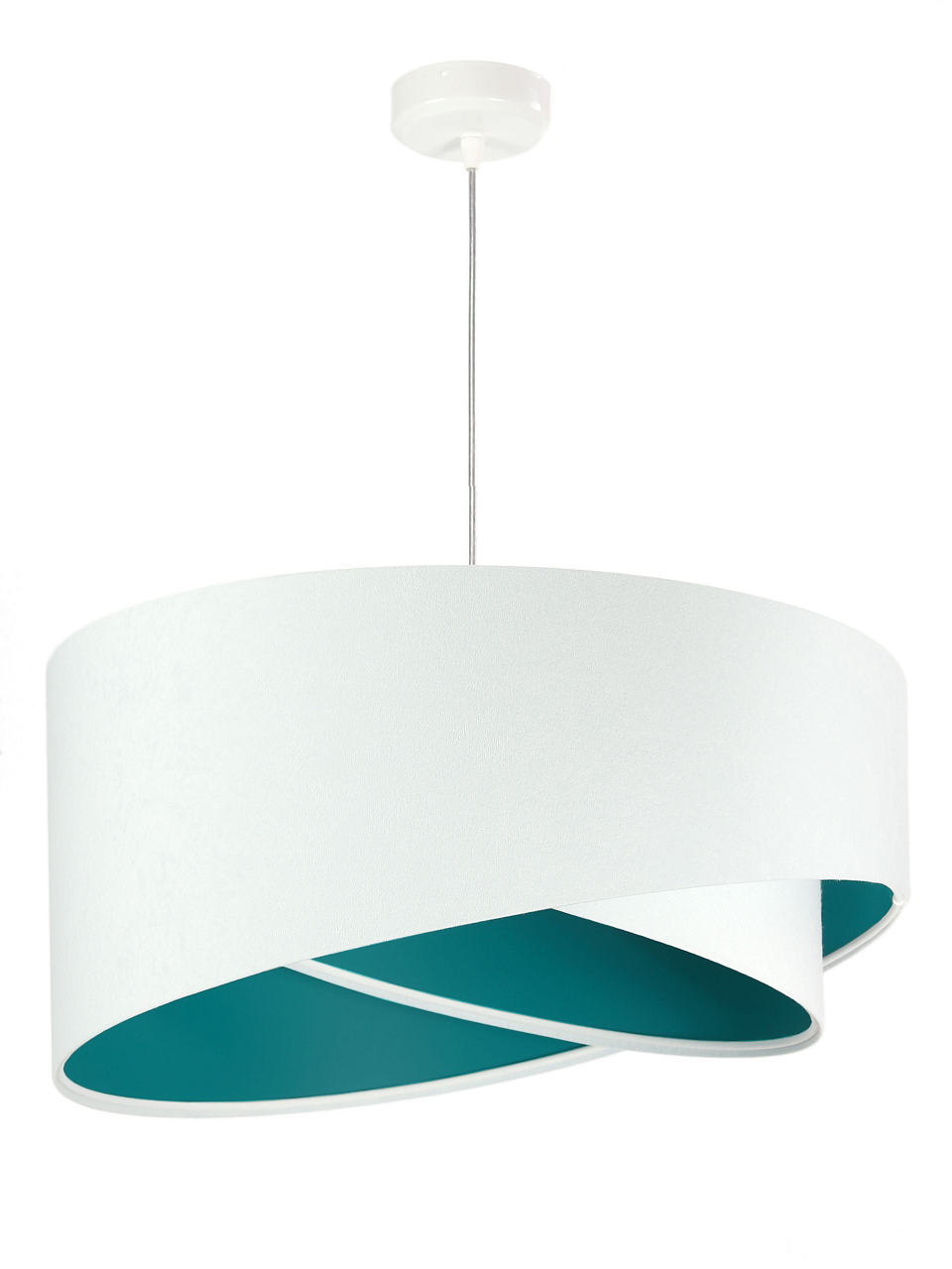 BPS koncept Závěsné svítidlo GALAXY bílé, 1xE27, ø 50 cm Barva: Tmavě tyrkysová