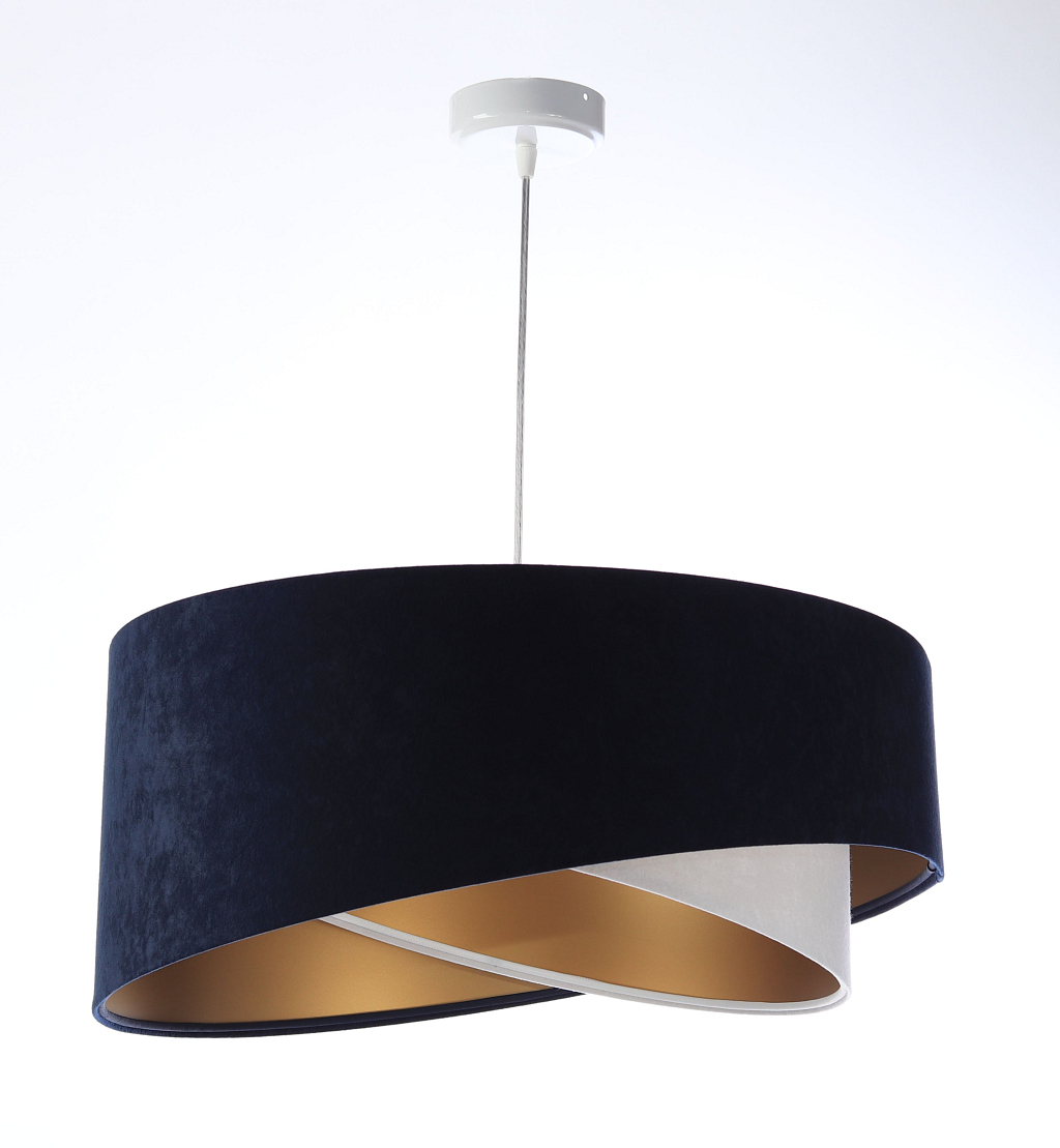 BPS koncept Závěsné svítidlo Galaxy tmavě modré, 1xE27, ø 50 cm Barva: Bílá-zlatá