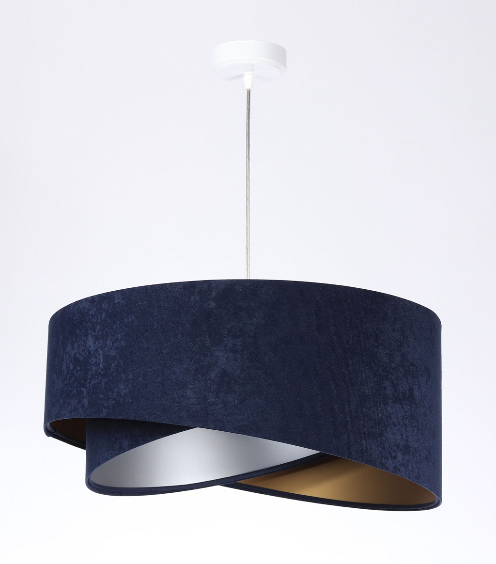 BPS koncept Závěsné svítidlo Galaxy tmavě modré, 1xE27, ø 50 cm Barva: Zlatá-stříbrná