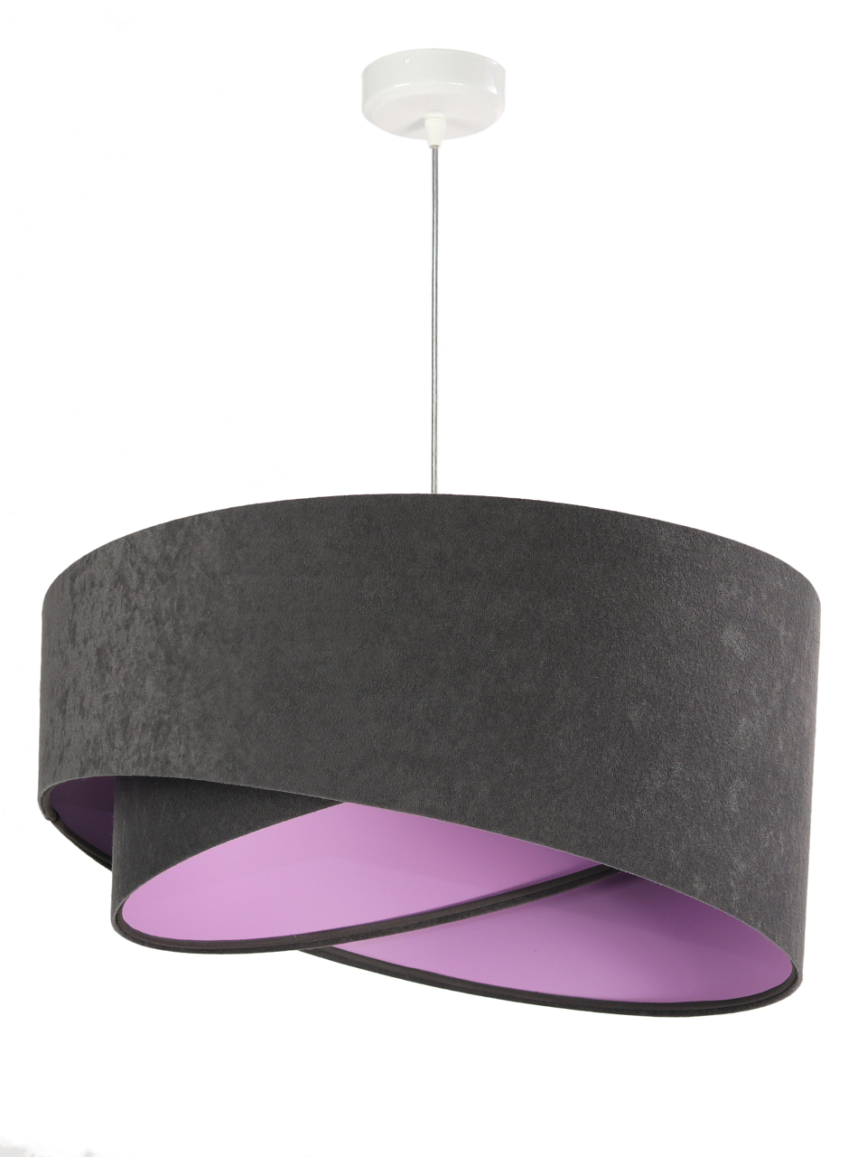BPS koncept Závěsné svítidlo GALAXY tmavě šedé, 1xE27, ø 50 cm Barva: Světle fialová