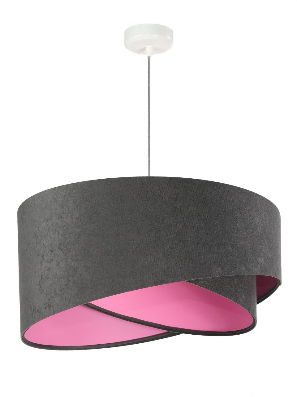 BPS koncept Závěsné svítidlo GALAXY tmavě šedé, 1xE27, ø 50 cm Barva: Růžová
