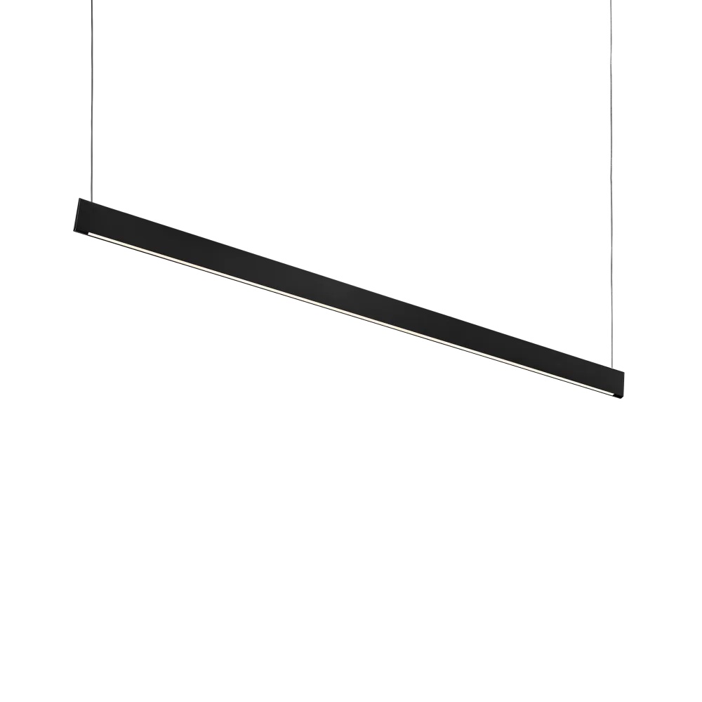 Levně Ideal Lux Závěsné LED svítidlo STEEL, 35W, d. 120 cm, CRI90 Barva: Černá