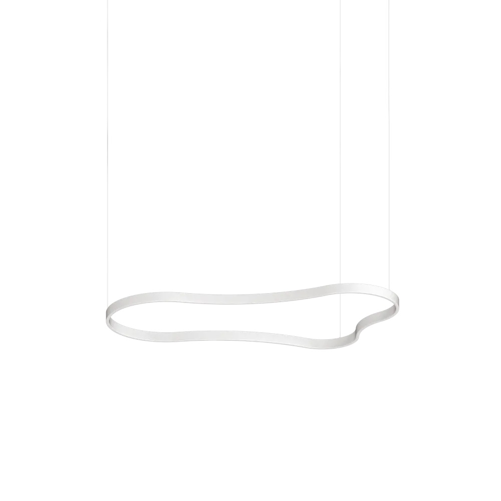 Levně Ideal Lux Závěsné LED svítidlo WAVES, 54W, d. 155,6 cm, CRI90 Barva: Bílá