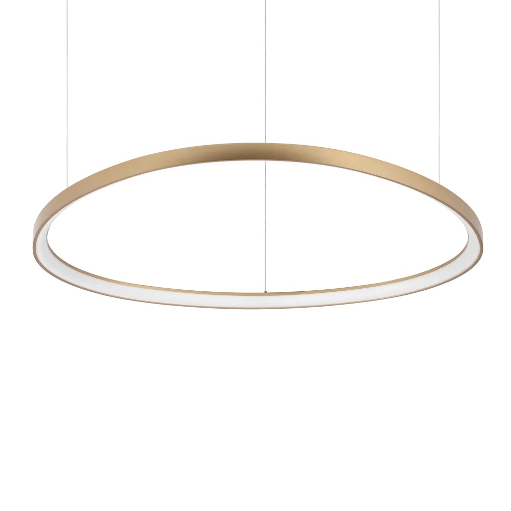 Levně Ideal Lux Závěsné LED svítidlo GEMINI, 78W, d. 105 cm, CRI90 Barva: Zlatá