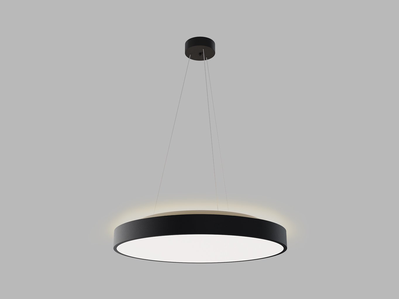 Led2 Závěsné LED svítidlo RINGO II 60 P/N-Z, 55+10W Barva: Černá, Stmívání, řízení: 3000/4000K CASAMBI TW