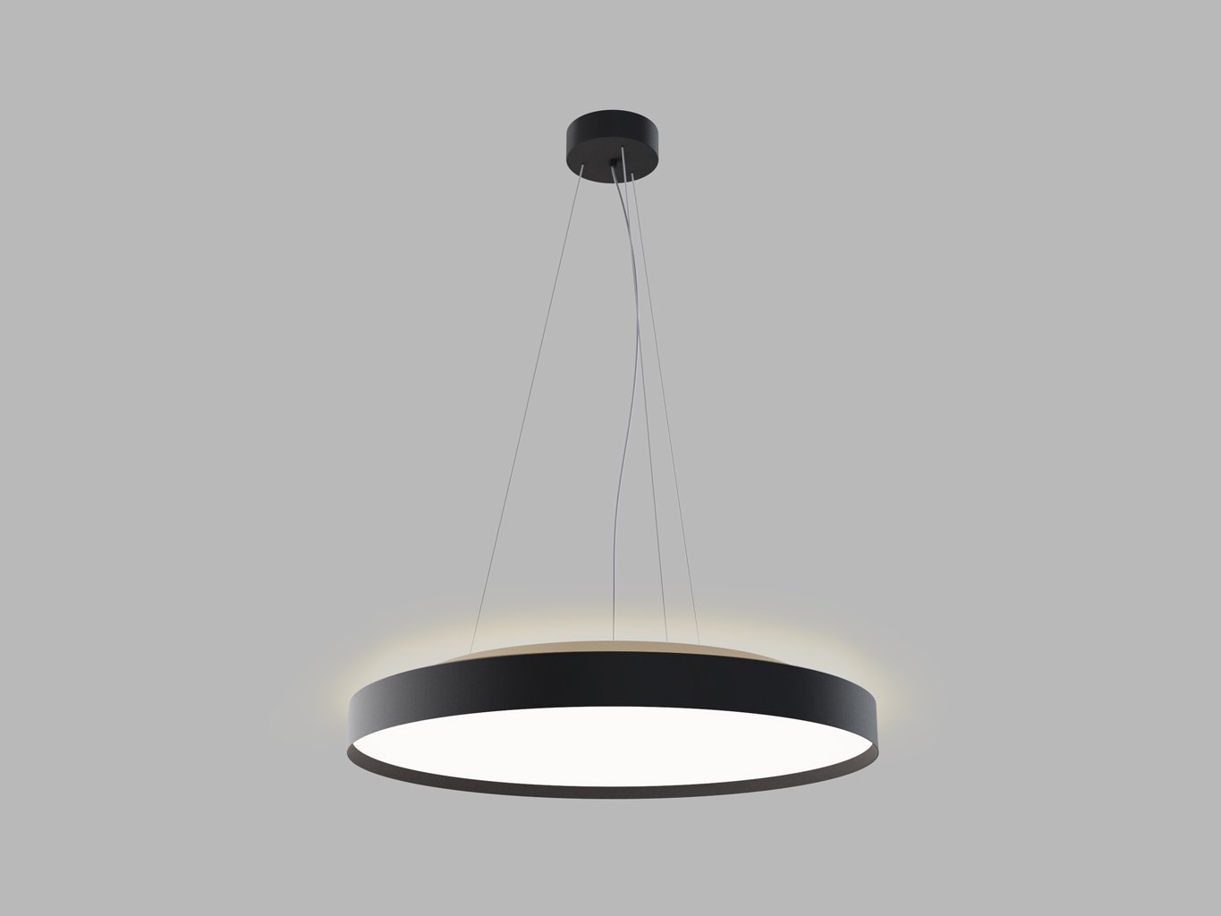 Led2 Závěsné LED svítidlo TORO 60 P/N-Z, 55+10W Barva: Černá, Stmívání, řízení: 3000/4000K CASAMBI TW