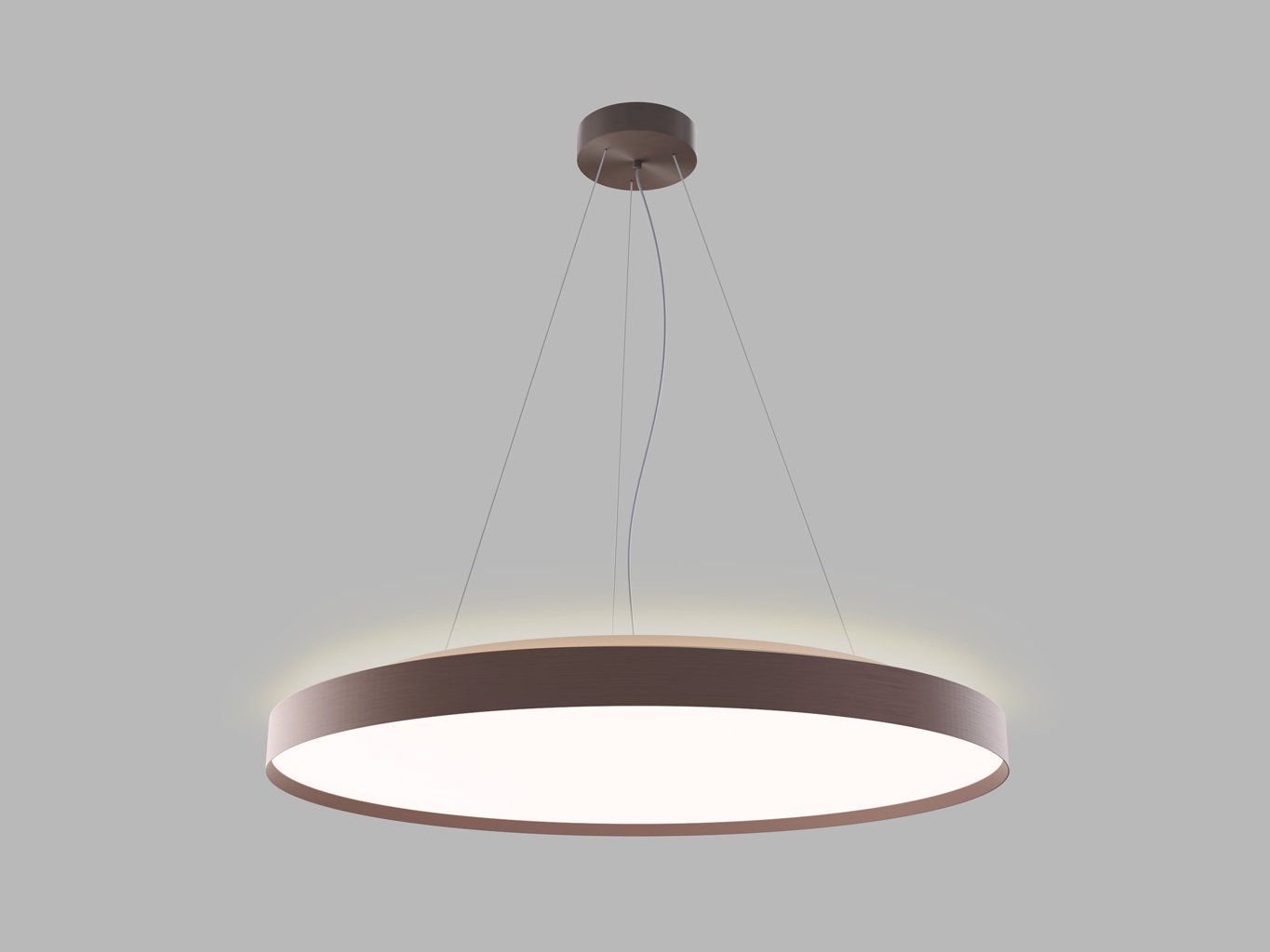Led2 Závěsné LED svítidlo TORO 80 P/N-Z, 80+12W Barva: Hnědá, Stmívání, řízení: 3000/4000K CASAMBI TW