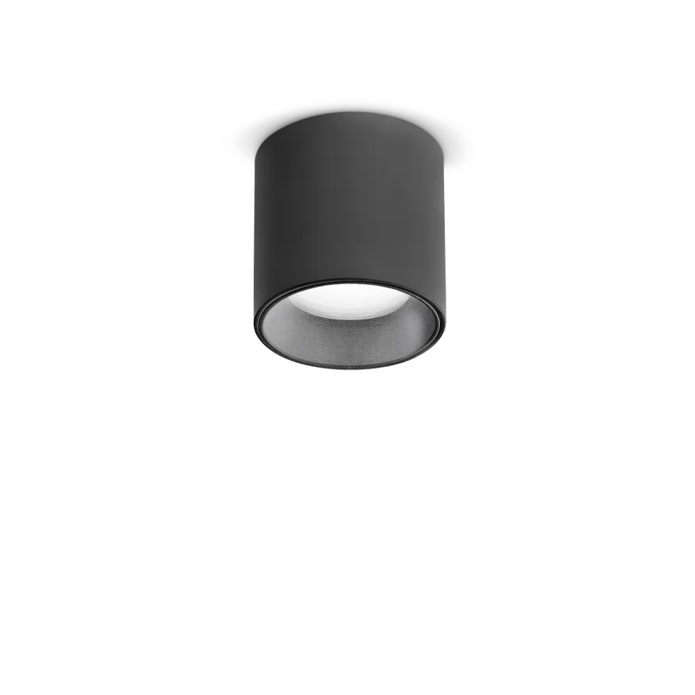 Levně Ideal Lux Stropní LED svítidlo NITRO, 4W, Ø 42 mm, CRI90 Barva: Černá