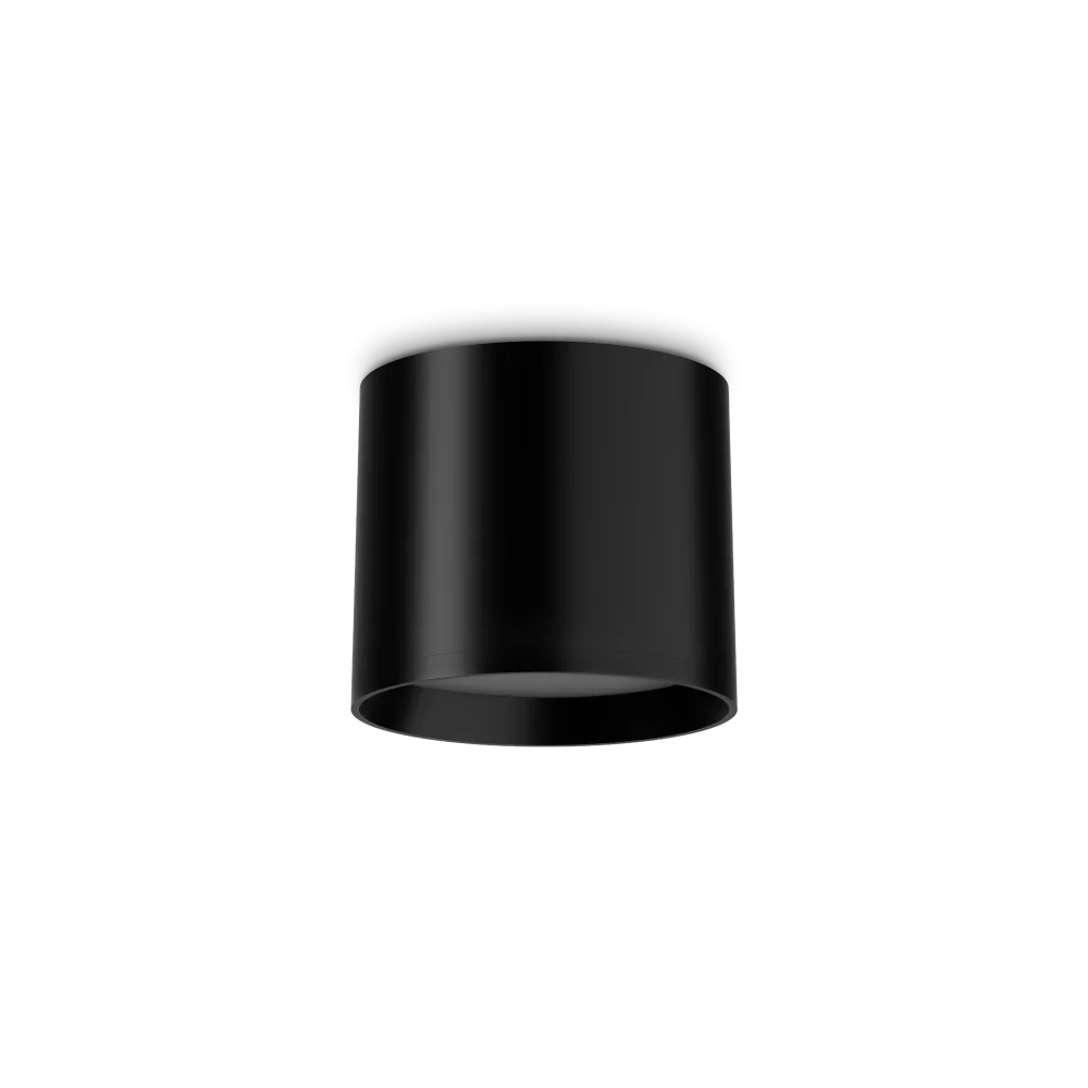 Levně Ideal Lux Stropní LED svítidlo SPIKE, 10W, Ø 10 cm, CRI90 Barva: Černá