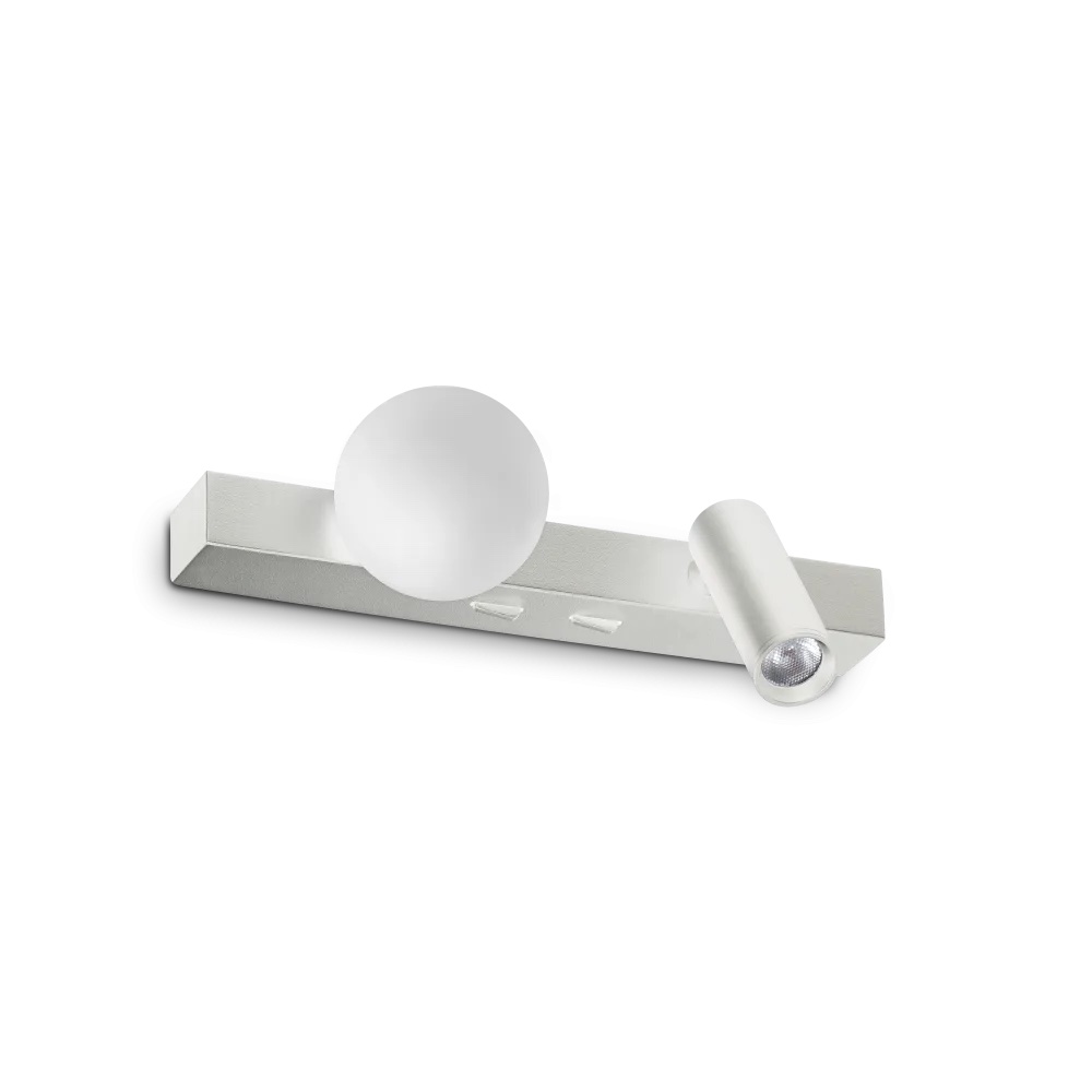 Levně Ideal Lux Nástěnné LED svítidlo PING PONG, 6W, d. 21,6 cm, CRI90 Barva: Bílá
