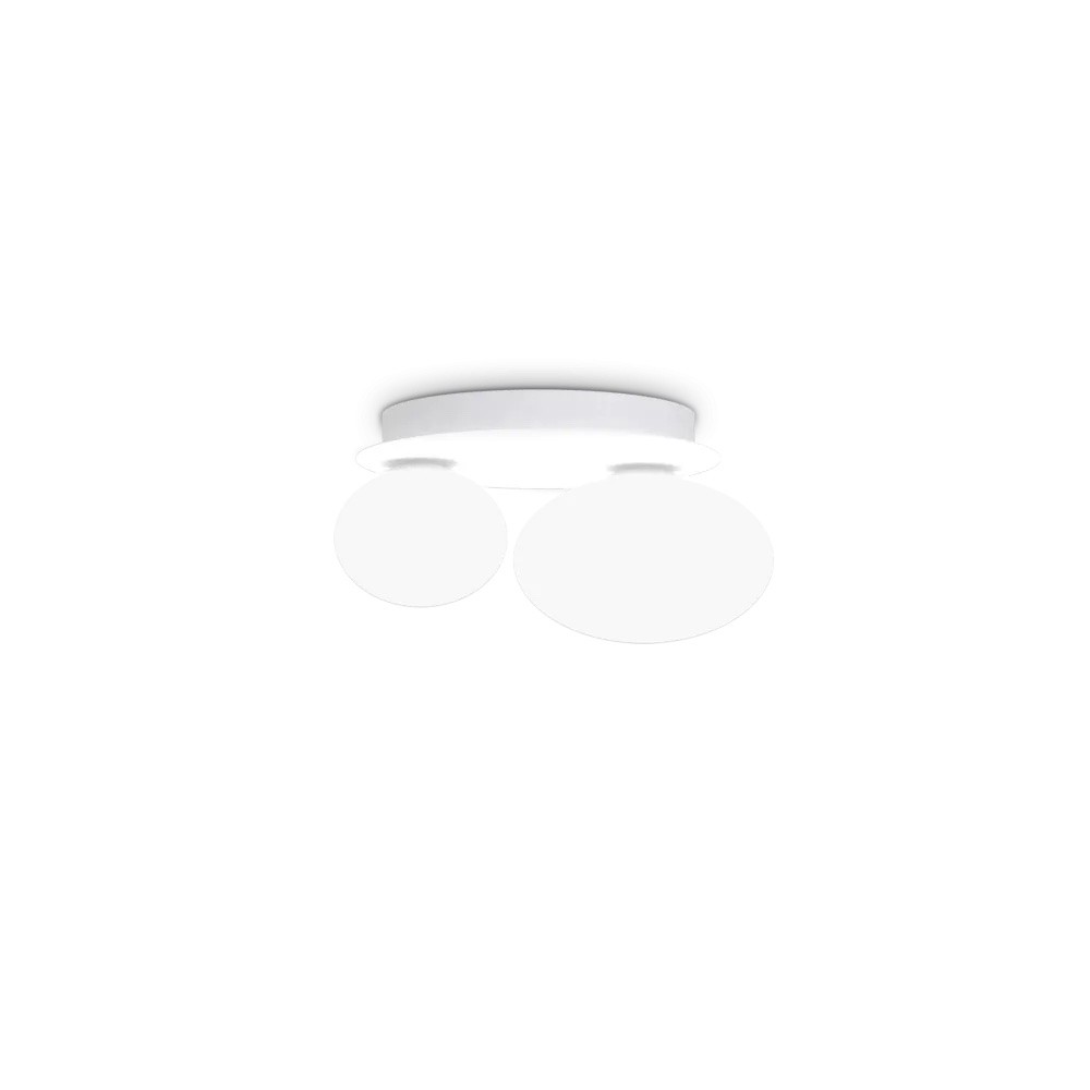 Levně Ideal Lux Nástěnné svítidlo NINFEA, 2xGX53, d. 25 cm Barva: Bílá