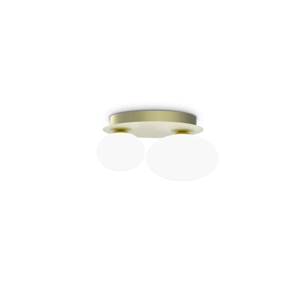 Levně Ideal Lux Nástěnné svítidlo NINFEA, 2xGX53, d. 25 cm Barva: Zlatá