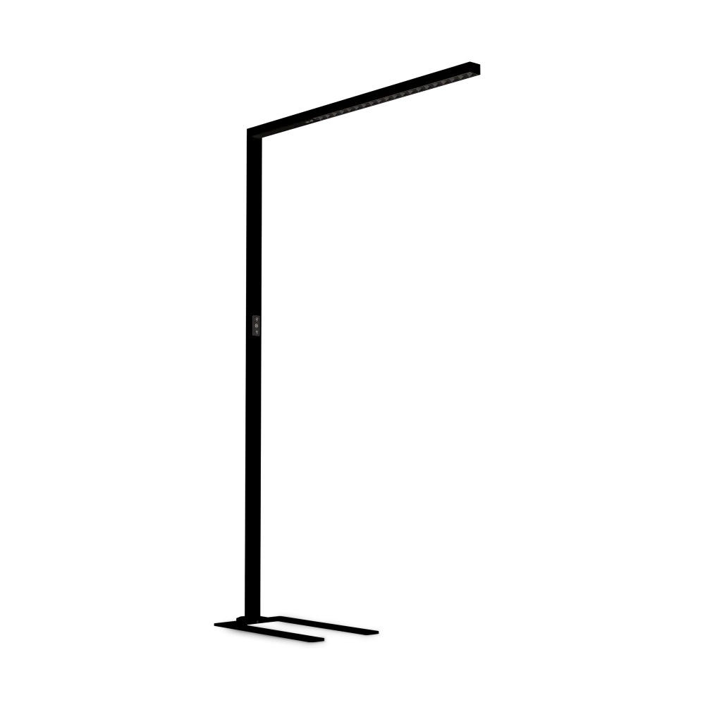 Levně Ideal Lux Stojací LED lampa COMFORT, 76W, v. 197 cm, CRI90 Barva: Černá