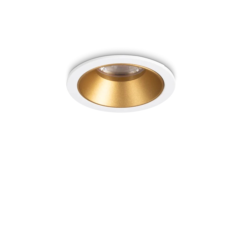 Levně Ideal Lux Zapuštěné LED svítidlo GAME 5,5W, ø 58 mm, CRI90 Barva: Bílá-zlatá