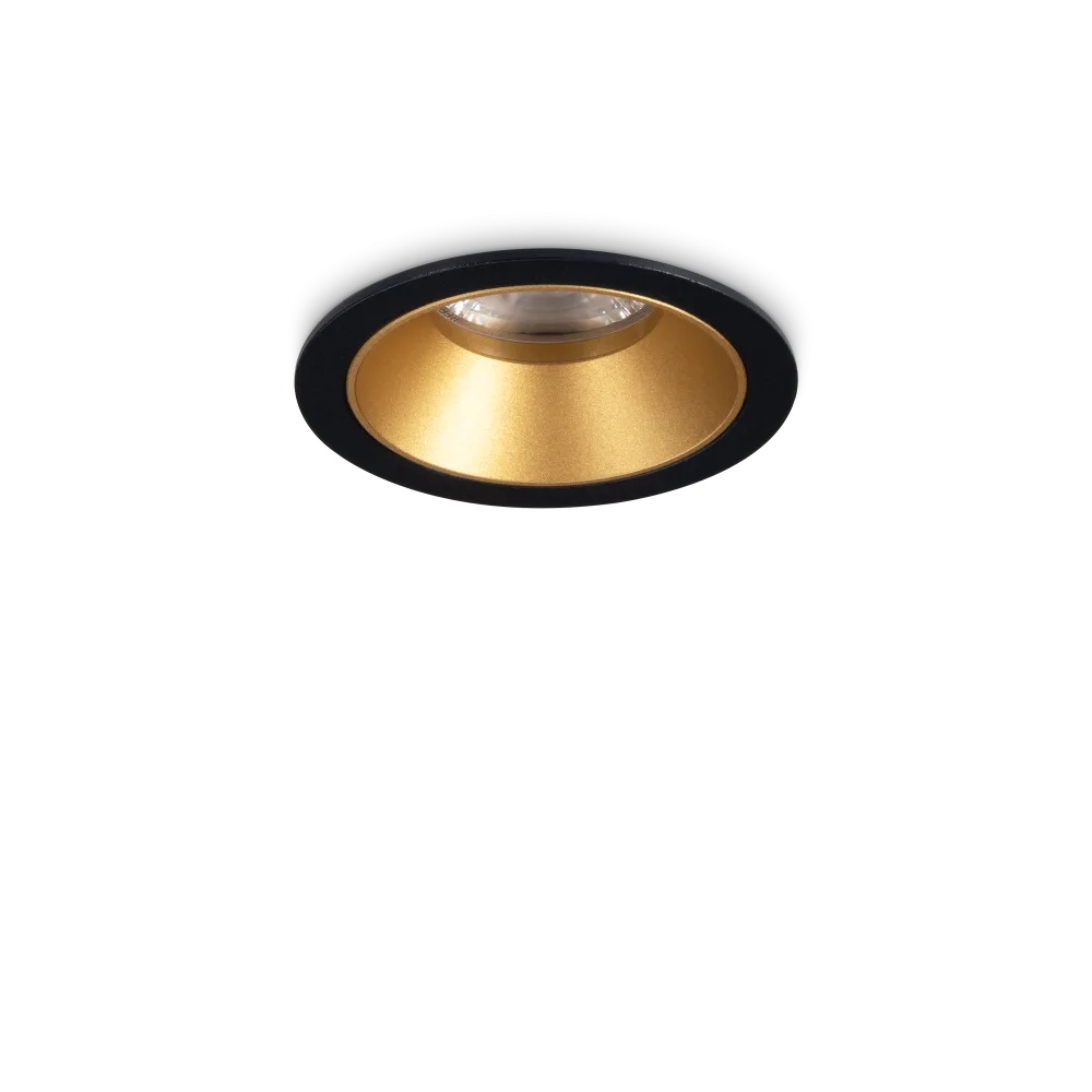 Levně Ideal Lux Zapuštěné LED svítidlo GAME 5,5W, ø 58 mm, CRI90 Barva: Černá-zlatá