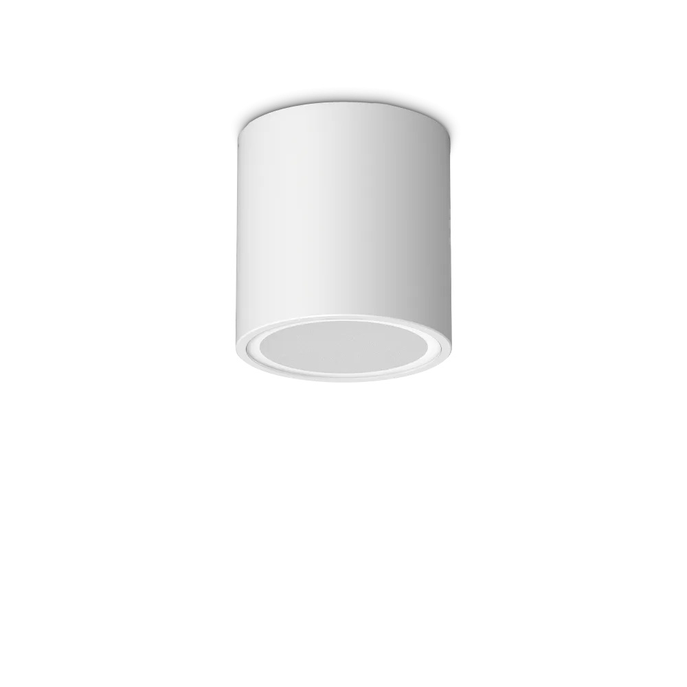 Levně Ideal Lux Venkovní stropní svítidlo TECHO, 1xGU10, Ø 90 mm, IP54 Barva: Bílá