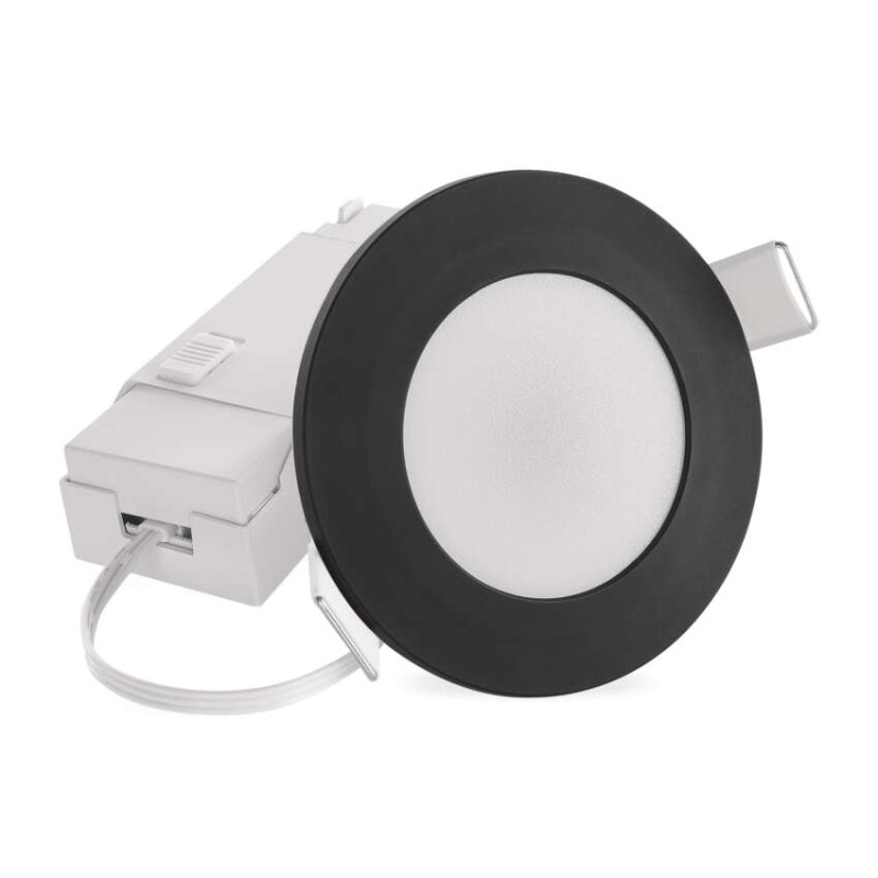EMOS LED bodové svítidlo LORI 4,5W 345LM IP65 CCT černá 1540117000