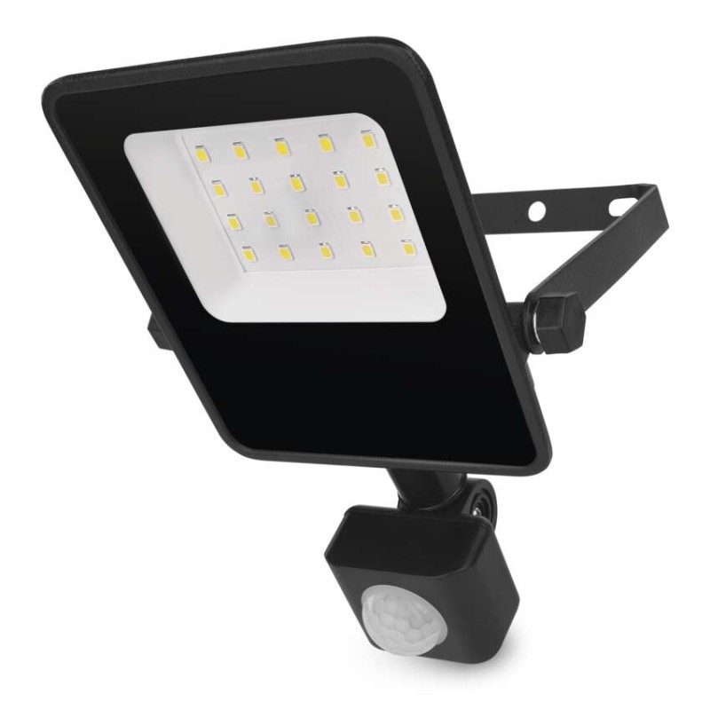 EMOS LED reflektor VISIO s pohybovým čidlem, 10 W, černý, neutrální bílá 1531291300