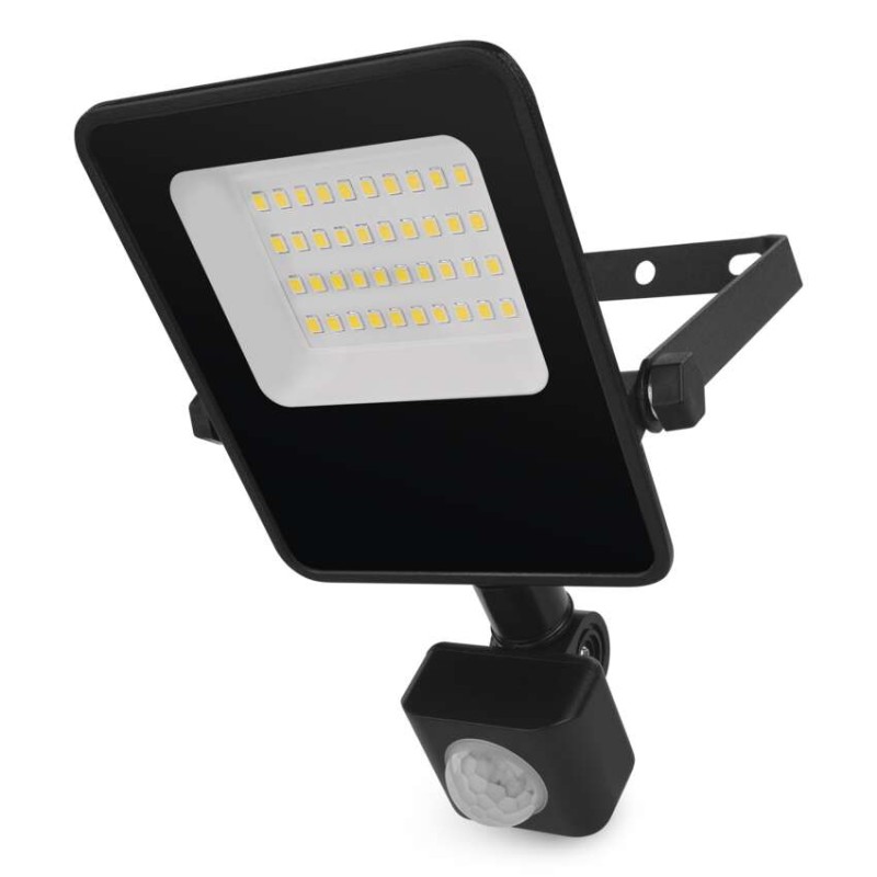 EMOS LED reflektor VISIO s pohybovým čidlem, 20 W, černý, neutrální bílá 1531292300