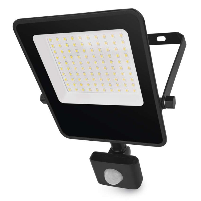 EMOS LED reflektor VISIO s pohybovým čidlem, 50 W, černý, neutrální bílá 1531294300