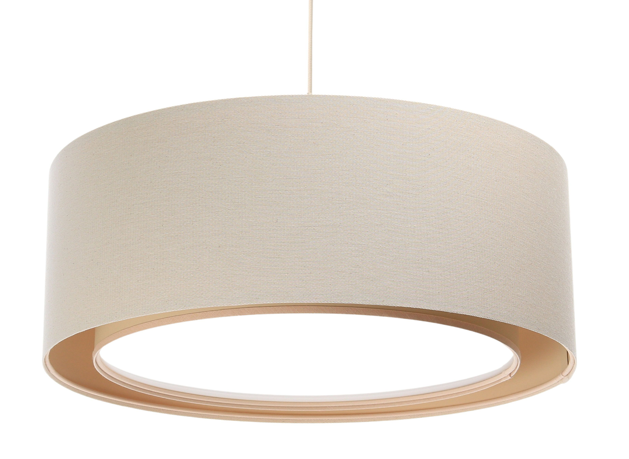 Levně BPS koncept Závěsné svítidlo BOHO, 1xE27, ø 50 cm, v. 20 cm Barva: Bílé dřevo