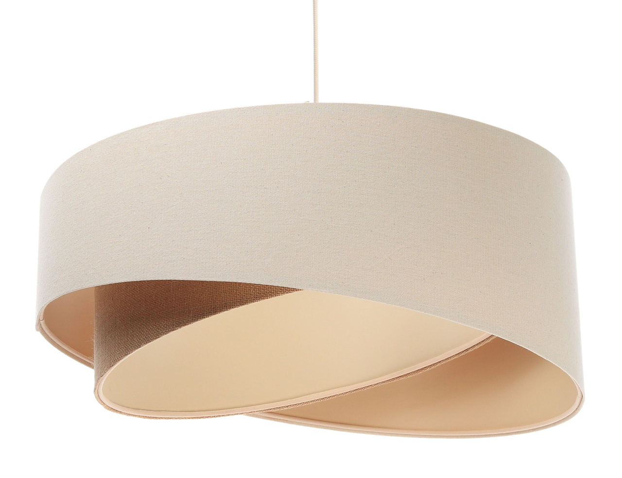 Levně BPS koncept Závěsné svítidlo BOHO, 1xE27, v. 20 cm Barva: Béžová-hnědá
