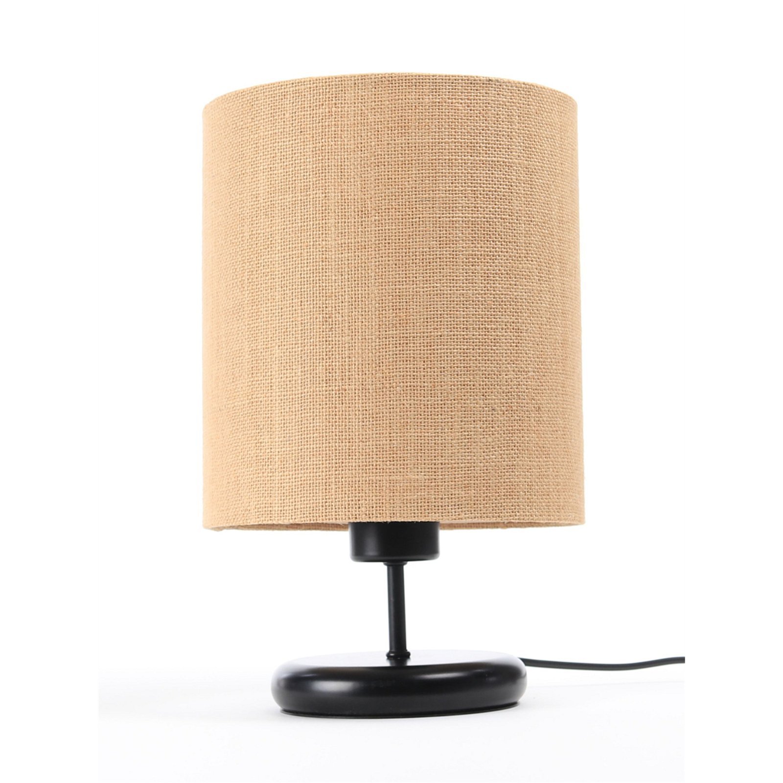 BPS koncept Stolní lampa BOHO přírodní juta, 1xE27, v. 32 cm Barva: Černá