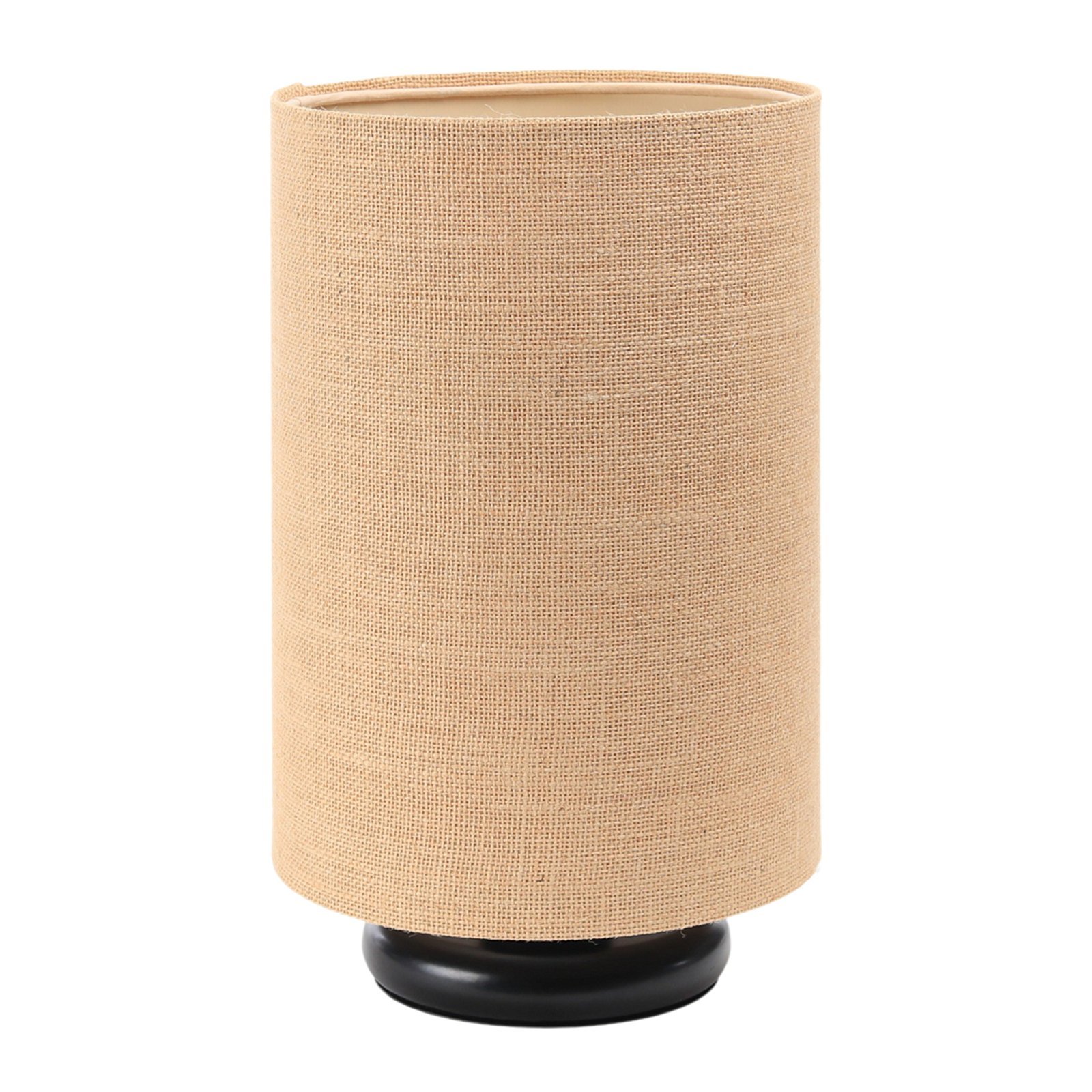 BPS koncept Stolní lampa BOHO přírodní juta, 1xE27, v. 34 cm Barva: Černá