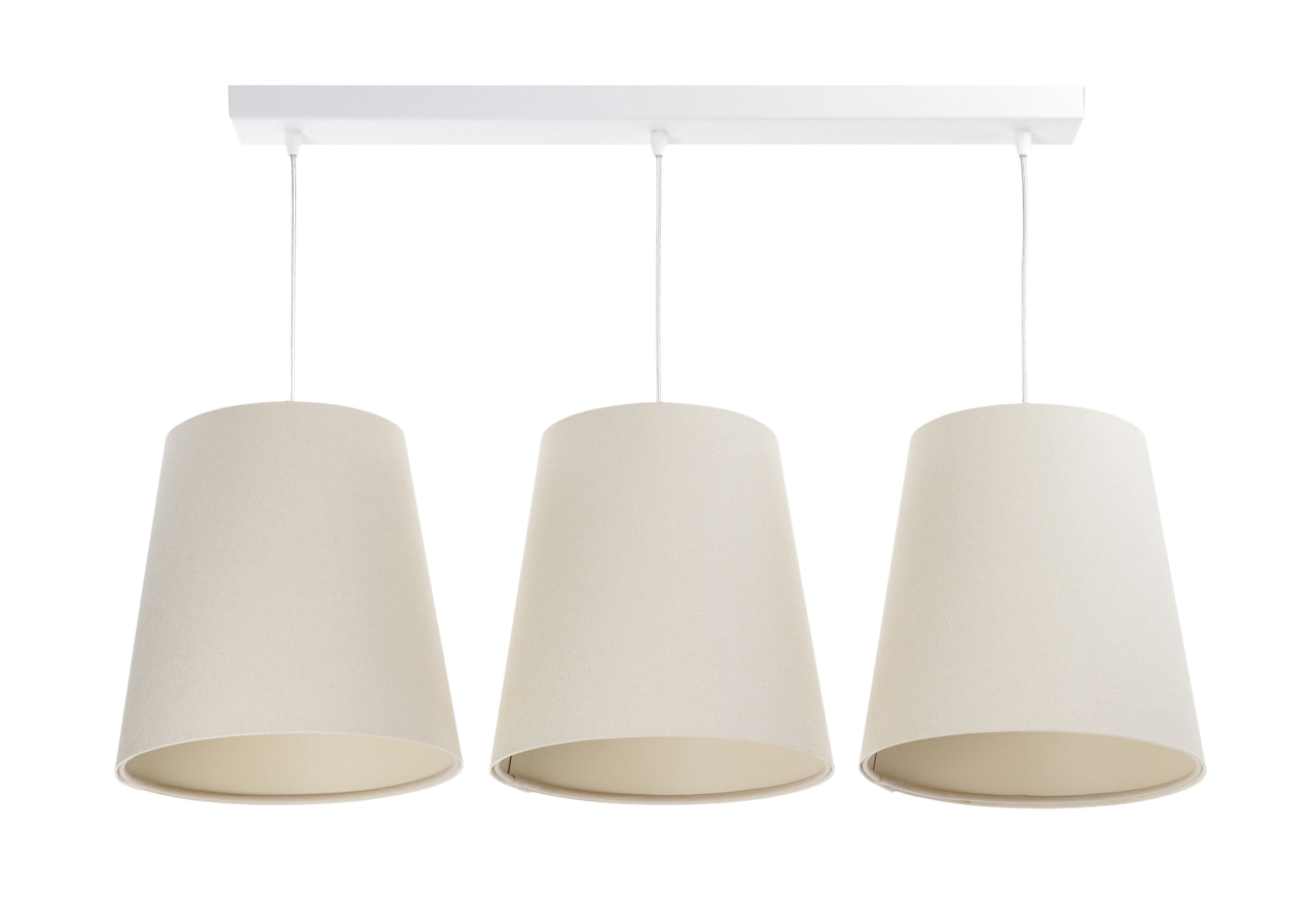 Levně BPS koncept Závěsné lineární svítidlo BOHO, 3xE27, d. 85 cm Barva: Béžová