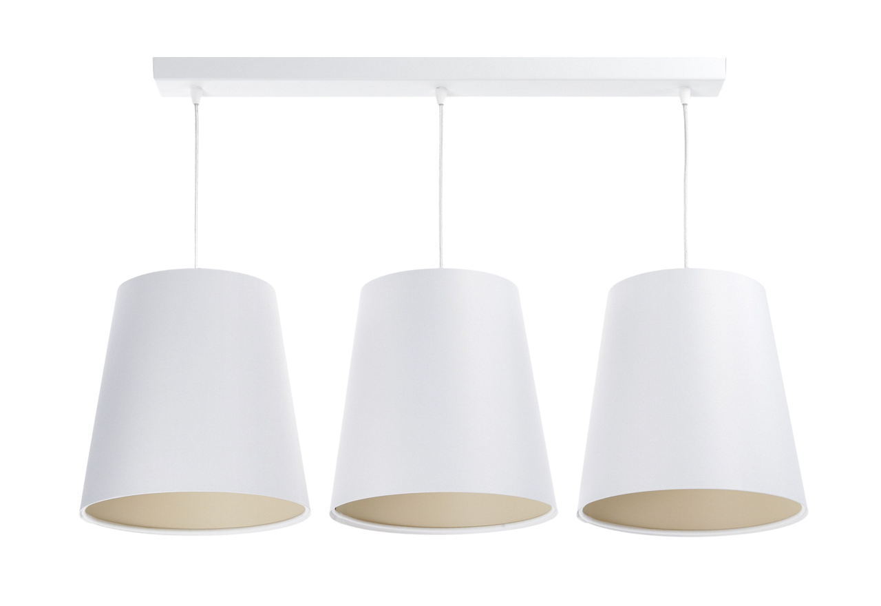 BPS koncept Závěsné lineární svítidlo BOHO, 3xE27, d. 85 cm Barva: Bílá