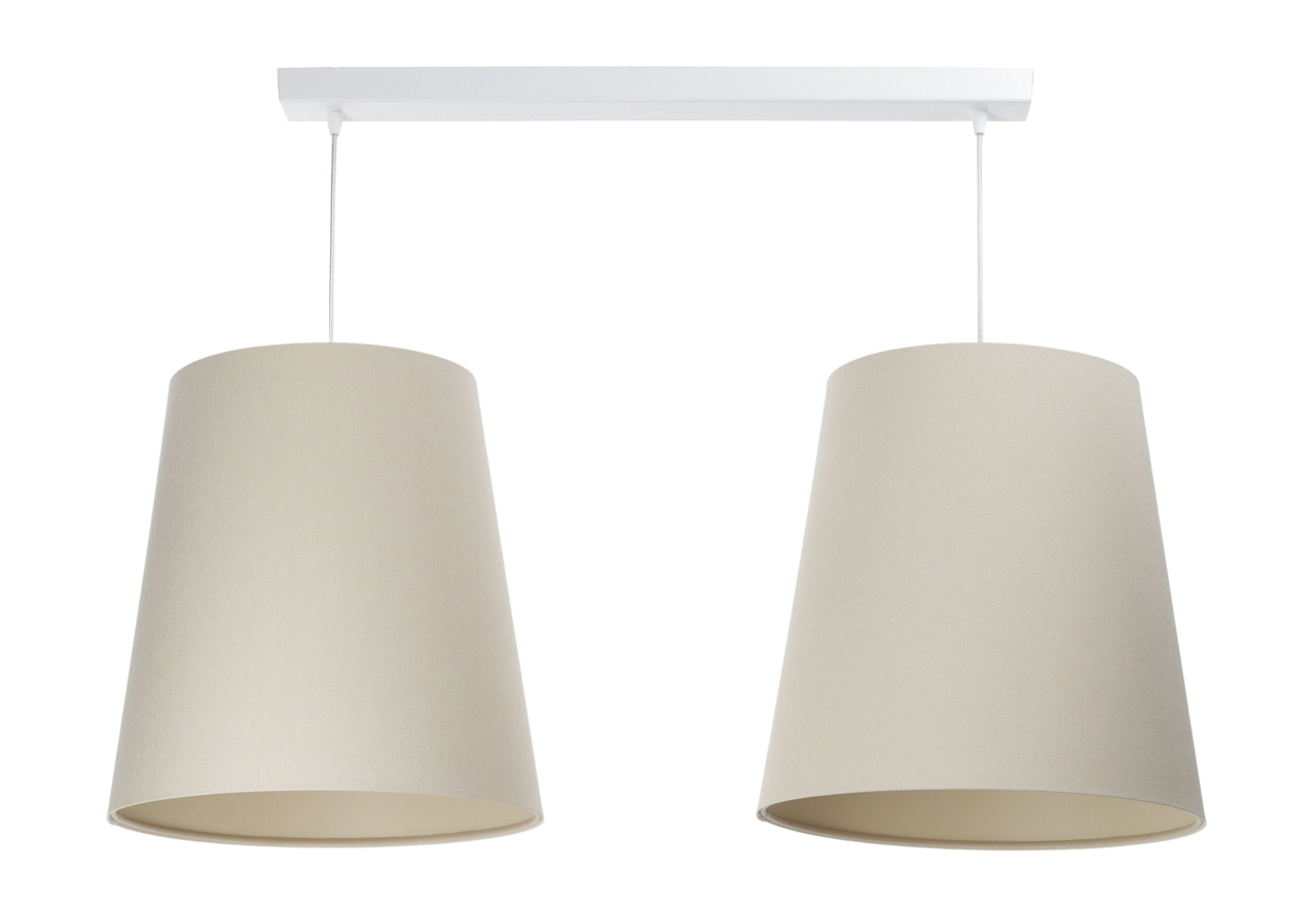 Levně BPS koncept Závěsné lineární svítidlo BOHO, 2xE27, d. 95 cm Barva: Béžová