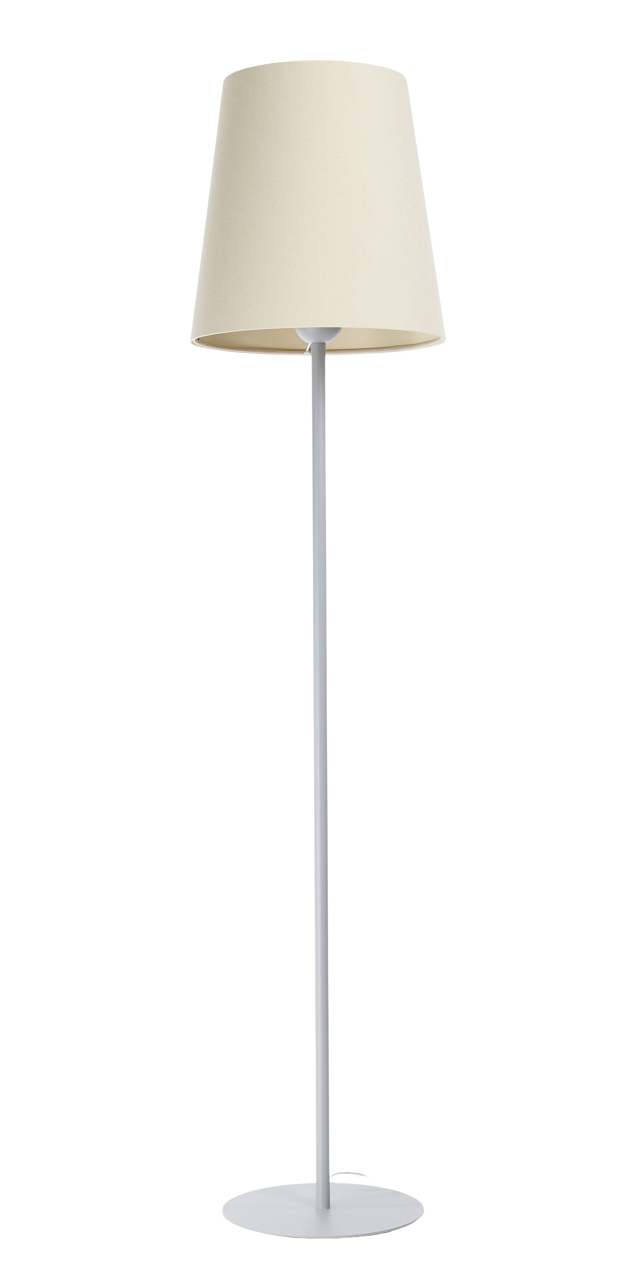 Levně BPS koncept Stojací lampa BOHO, 1xE27, v. 157 cm Barva: Béžová, Barva montury: Šedá